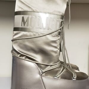 Moon Boots Icon Glance Metalic Platinum